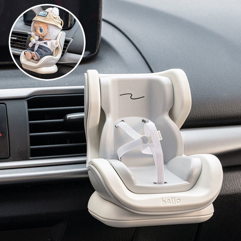 Labubu Car Safety Seat Air Conditioner Vent Decoration for 17cm Dolls