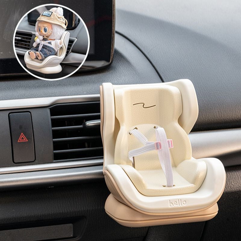 Labubu Car Safety Seat Air Conditioner Vent Decoration for 17cm Dolls