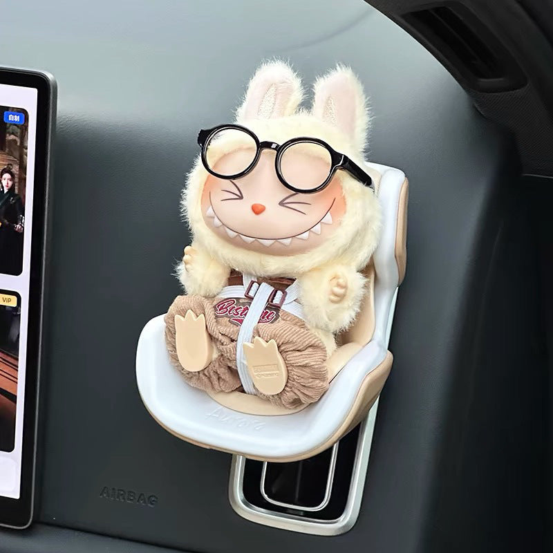 Labubu Car Safety Seat Air Conditioner Vent Decoration for 17cm Dolls
