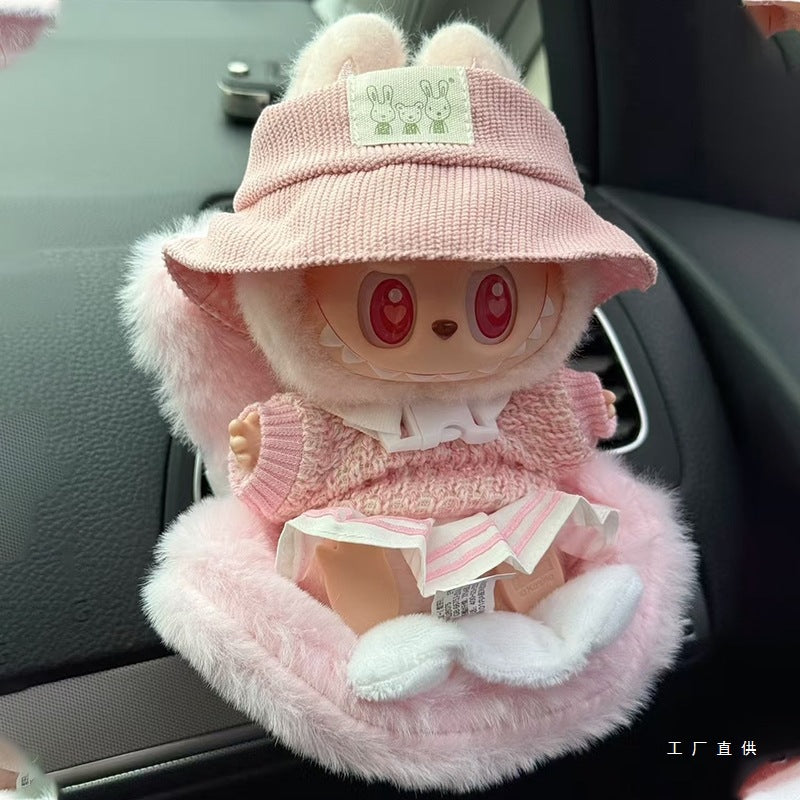 LABUBU Car Safety Seat Air Conditioner Vent Decoration for 17cm Dolls
