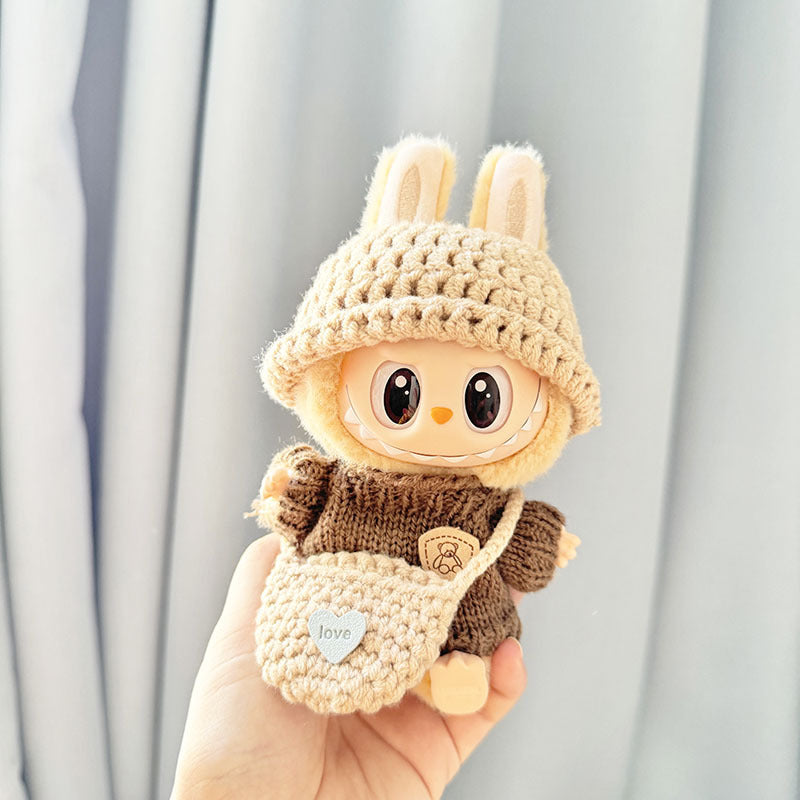 LABUBU clothes set Handmade knitwear outfit