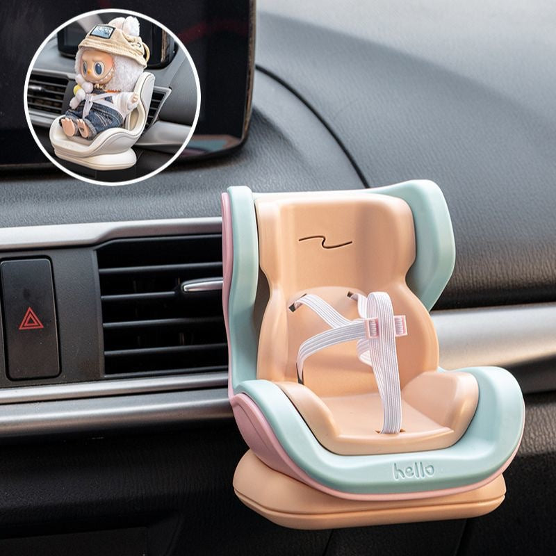 Labubu Car Safety Seat Air Conditioner Vent Decoration for 17cm Dolls