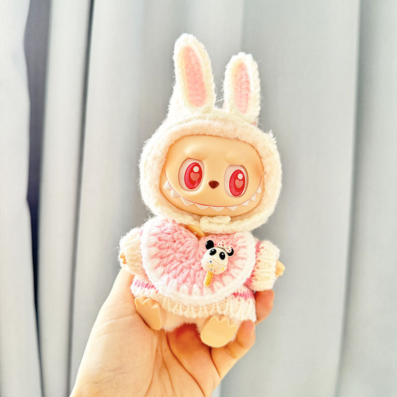 LABUBU clothes set Handmade knitwear outfit